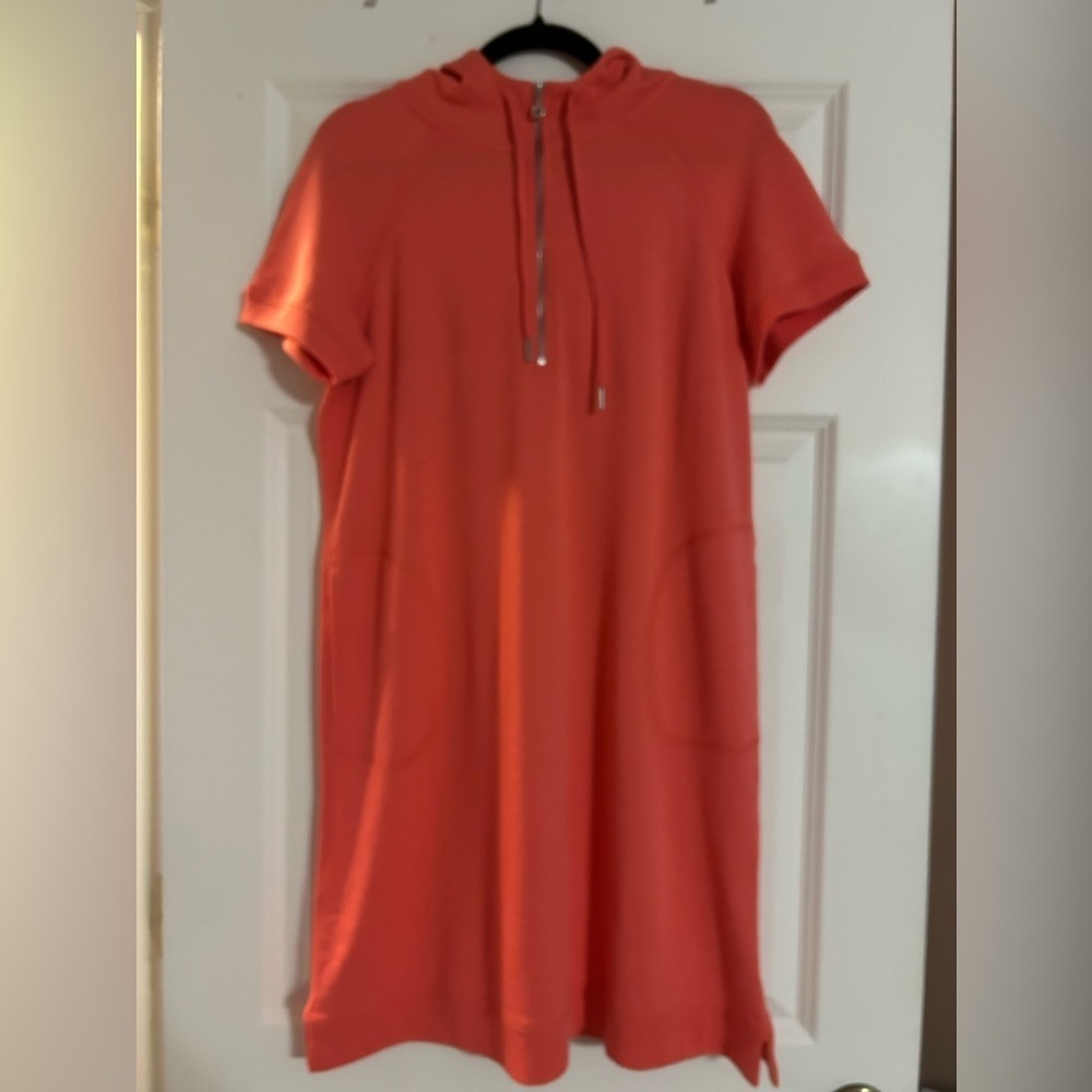 Soft Surroundings‎ Penelope Coral Dress hooded cover up t-shirt